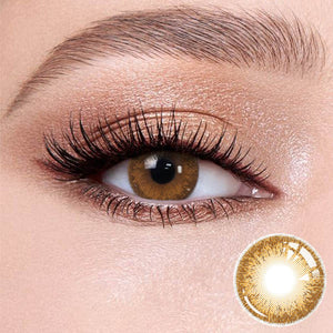 Sepia Brown contact lense for brown eyes - Wooeye