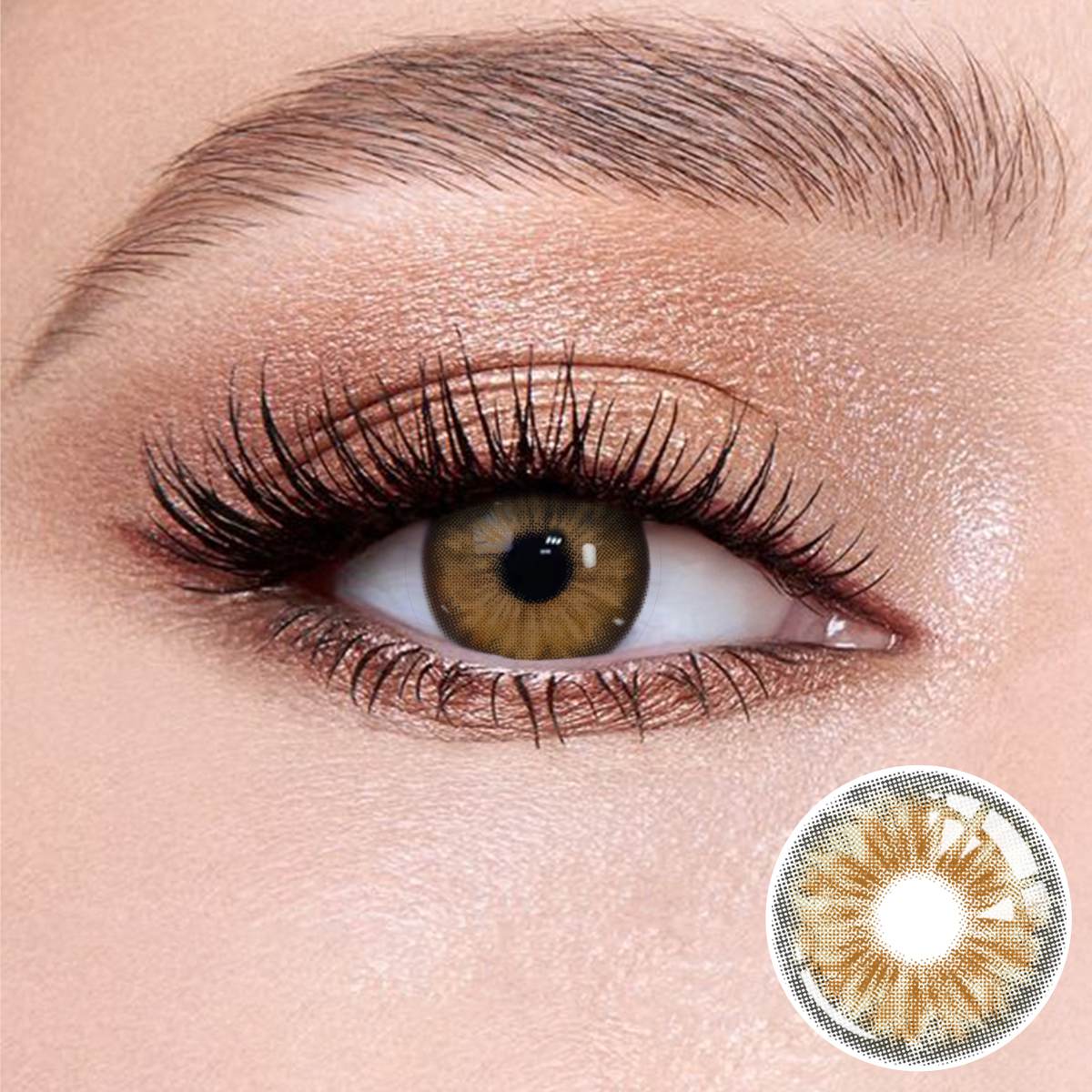 Wooeye Cleo Hazel Brown Contact Lenses | 1 Year