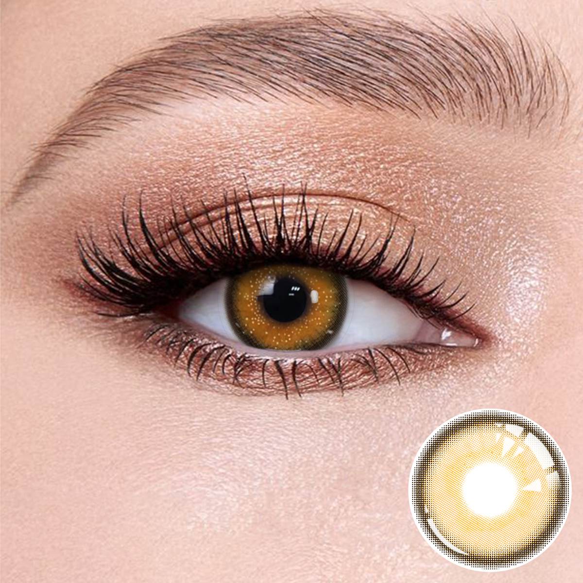 Star Brown lenses for daily social events