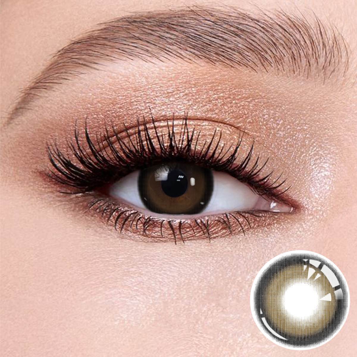 Wooeye Milk black Grey Contact Lenses | 1 Day,10 Pcs