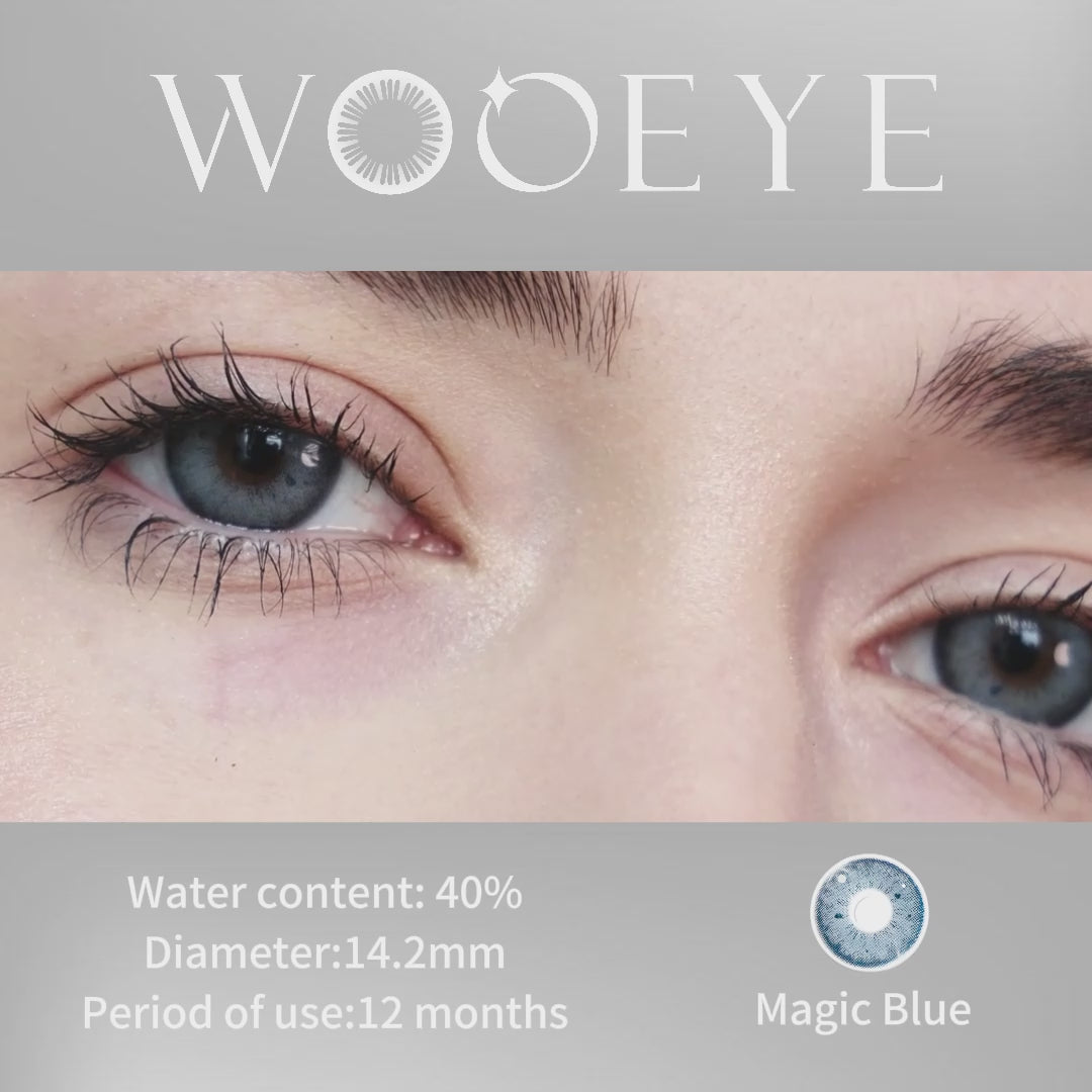 Wooeye Magic Blue Contact Lenses | 1 Year
